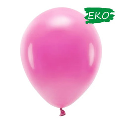 Balon Eco 30cm pastelowy 10 szt. fuksja