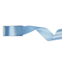 Tasiemka satynowa 25mm x 25m 1 szt. mglisty nieb.