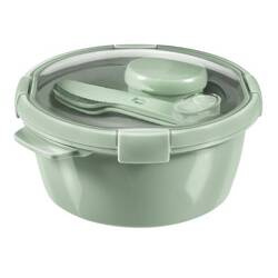 SMART TO GO Pojemnik okr. ze sztućcami 1,6L oliwk.