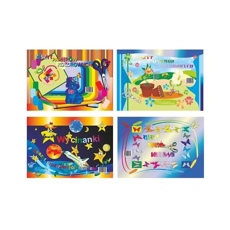 PROTOS Papier kolorowy A4/8 kartek