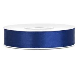 Tasiemka satynowa 12mm x 25m 1 szt. granatowa