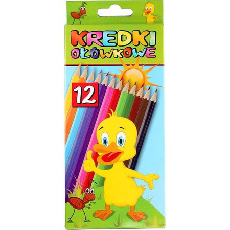 TITANUM Kredki ołówkowe 12 kolorów