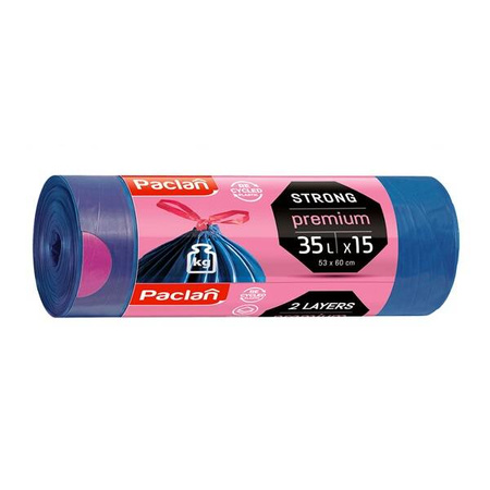 PACLAN Worki Premium z taśmą 53x60 35L/15 szt.