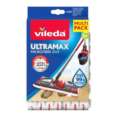 VILEDA Mop płaski na mokro UltraMax 2 szt. wkład