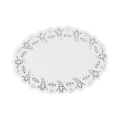Serwetka papierowa owalna 16x23cm 100 szt. biała