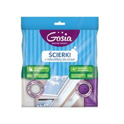 GOSIA Ścierki z mikrofibry do okien 1+1 szt.