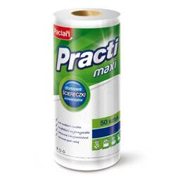 PACLAN Ścierka Practi maxi na rolce 50 szt. białe