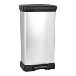 DECO BIN Kosz metalizowany 50L z pedałem