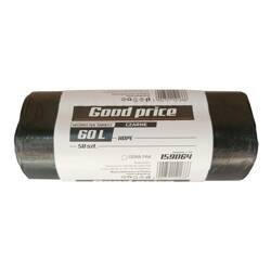 GOOD PRICE Worki 58x70 HD 60L/50szt czarne