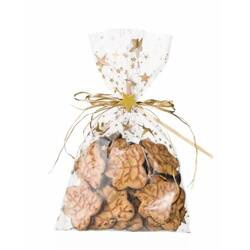 Torebka celofanowa Gwiazdki 20x35cm PP 50 szt.