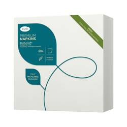 BIO DUNISOFT Serwetki 40x40cm 60 szt. białe
