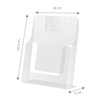 Stojak na ulotki A4 pionowy 25,5x24x11cm 1 szt.