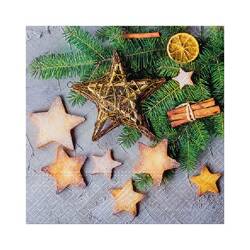 Serwetki Cinnamon Stars 33x33cm 3W 20 szt.