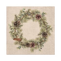 Serwetki WeCare Christmas Garland 33x33cm 3W 20szt