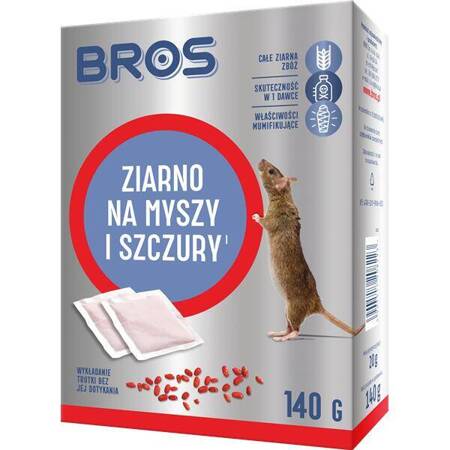 BROS Ziarno na myszy i szczury 140g