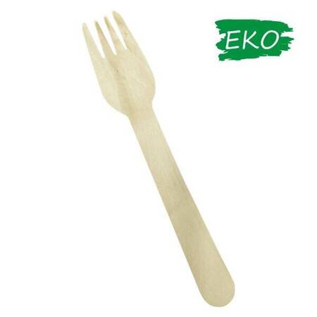 ENJOY&BE ECO Widelec drewniany 16cm 100 szt.