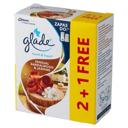 GLADE One Touch Drzewo Sandał. 10ml 2+1 szt. zapas