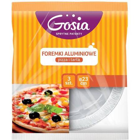 GOSIA Foremki aluminiowe pizza i tarta 3 szt.