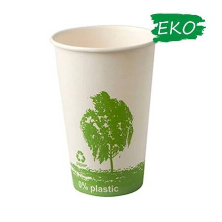 Kubek papierowy 0% 420ml (fi90) 1W 35 szt. nadruk